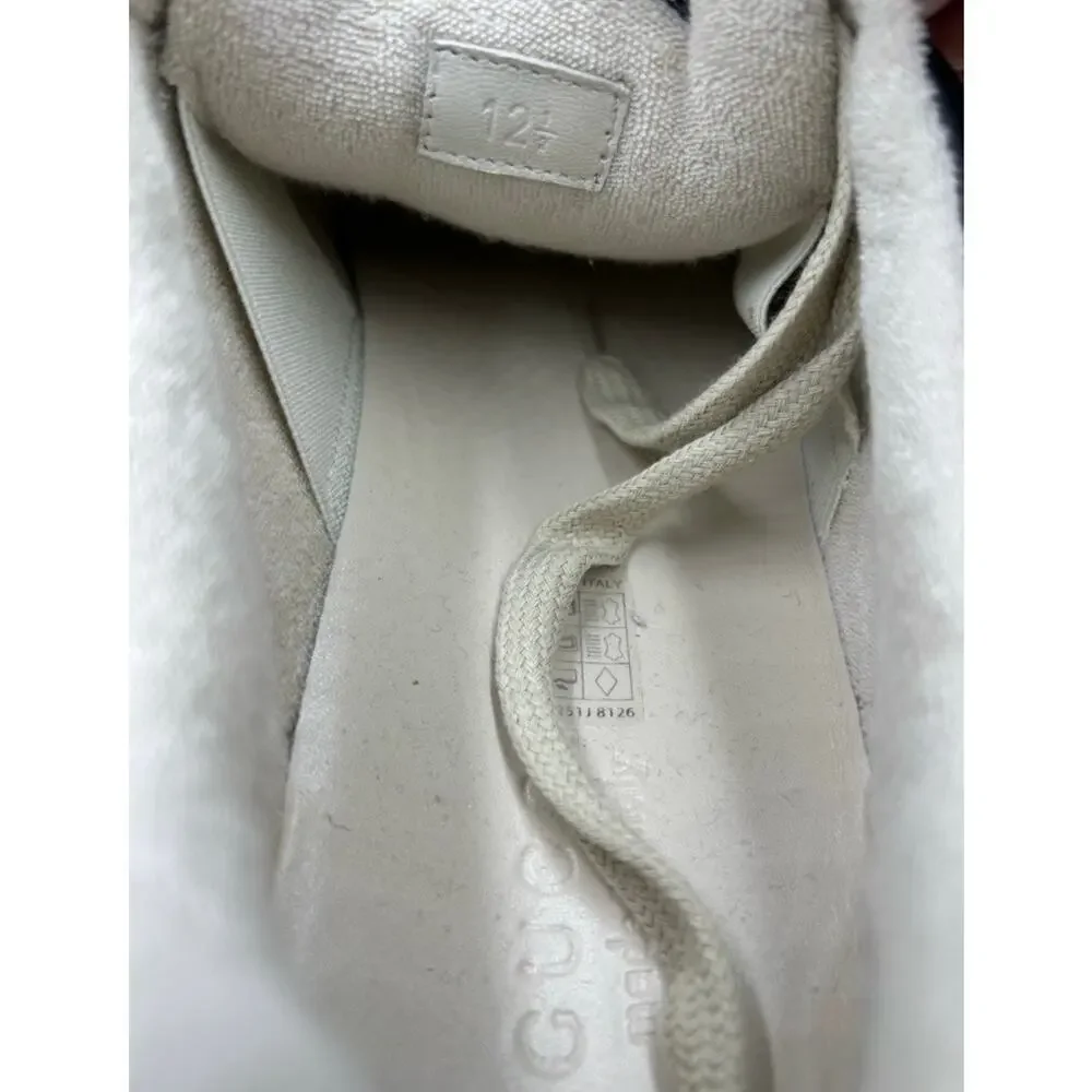 Men's Gucci screener web stripe leather sneakers size 12.5 fits 13 US